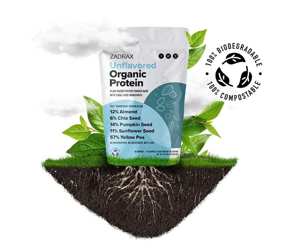 Zadrax Unflavored Organic Protein
