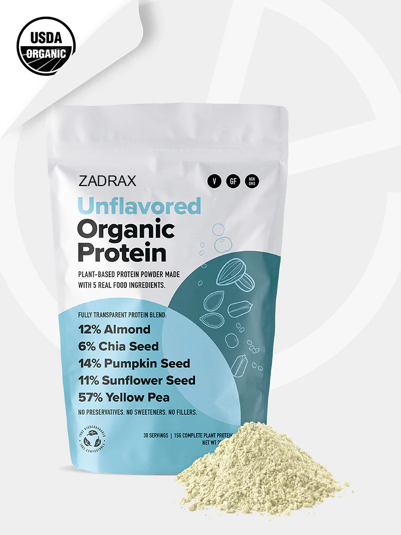 Zadrax Unflavored Organic Protein