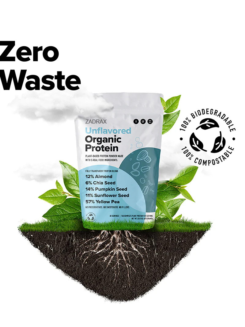 Zadrax Unflavored Organic Protein