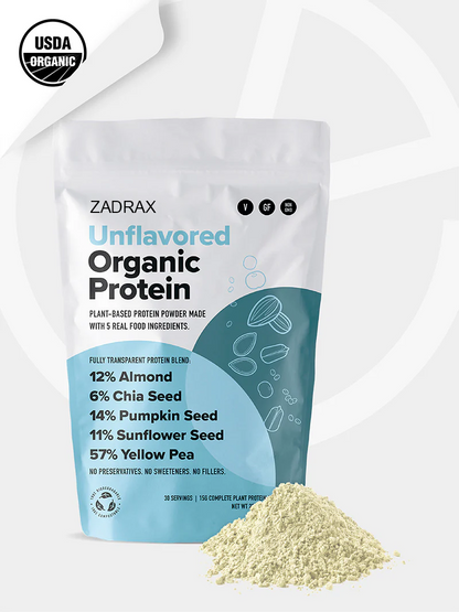 Zadrax Unflavored Organic Protein
