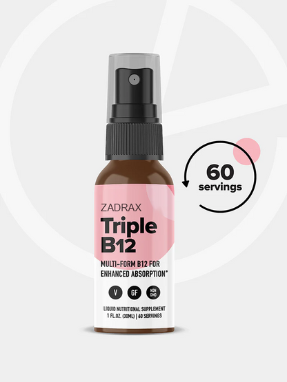 Zadrax Vegan Liquid Triple B12 Complex